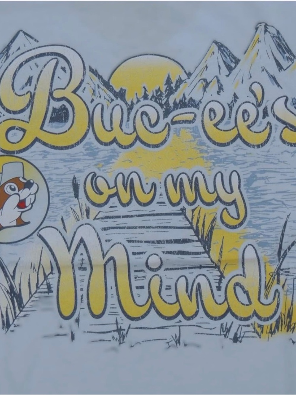 Buc-ee's On My Mind Blue Mountain Graphic Souvenir Tourist T-Shirt Unisex size M - Picture 3 of 14